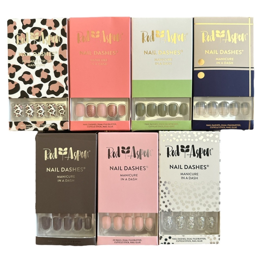 Red Aspen Nail Dashes Bundle